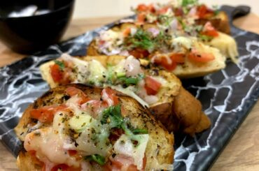 how to make bruschetta | indo italian style | 10 mins recipe |