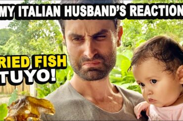 MY FILIPINA WIFE COOKED DRIED FISH! ITALIAN HUSBAND'S REACTION TO TUYO!