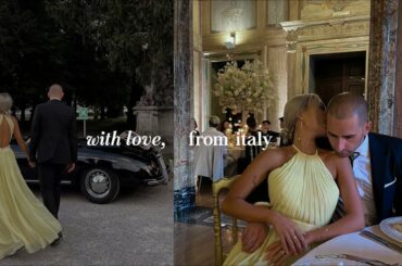 Italy Travel Vlog Pt 1 | lake como wedding, villa erba, milan, tuscany, food tour