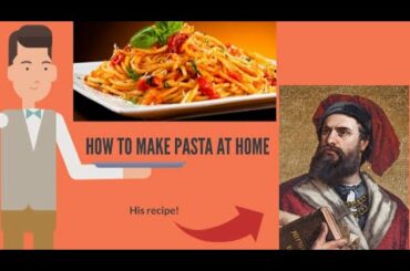 HOW TO MAKE PASTA AT HOME BY ITALIAN RECIPE