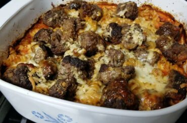 Easy Recipe Italian Meatball Rotini -The quickest and easiest thing I have baked lately!