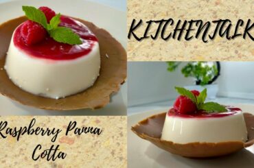 Raspberry Panna cotta | How to make panna cotta | Panna Cotta | Italian style panna cotta |