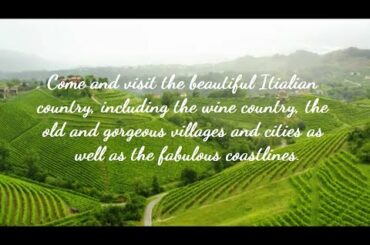 Come see Italy and enjoy relaxing music.