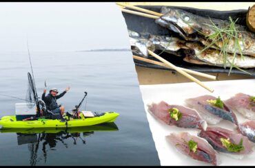 SUSHI CHEF MAKES 3 COURSE MEAL ON A KAYAK IN THE OPEN OCEAN