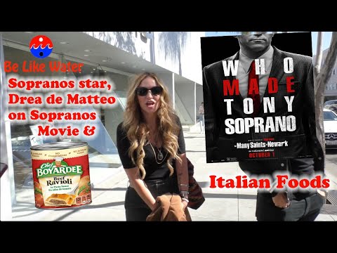 Sopranos star, Drea de Matteo on Sopranos Movie & Italian foods – Your Thoughts? Sopranos star, Drea de Matteo on Sopranos Movie & Italian foods - Your Thoughts?
