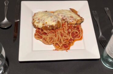 Marco’s Italian Restaurant Chicken Parmesan for lunch today in Simsbury Connecticut