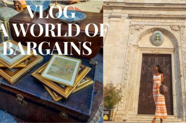 VLOG TURIN ITALY  | VINTAGE SHOPPING| BALON MARKET TURIN | WINE WITH FRIENDS