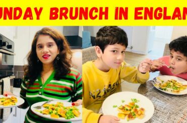 Sunday Brunch in England Italian recipe | Indian family in England