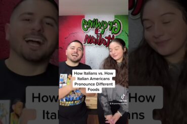 Italian American VS Italian Pronunciations