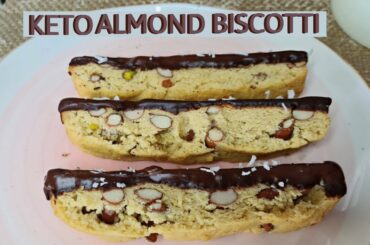 Keto Almond Biscotti Recipe | Keto Snacks | How to Make Keto Biscotti | Low Carb Italian Cookies