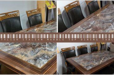 STYLISH ITALIAN MARBLE TOP DINING TABLE  #SRISAIVEERABHADRAFURNITURES #SSVF