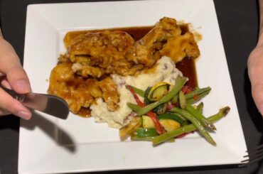 Bourbon Chicken with Mashed Potatoes at the Best Italian Restaurant in Connecticut