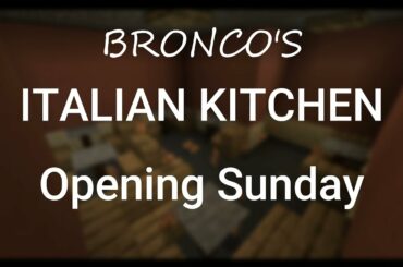 Bronco's Italian Kitchen | Opening 10/24/21