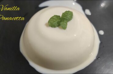 Italian Vanilla Pannacotta Recipe / Pannacotta Recipe / Italian Dessert Recipe / Dessert /Serves - 2