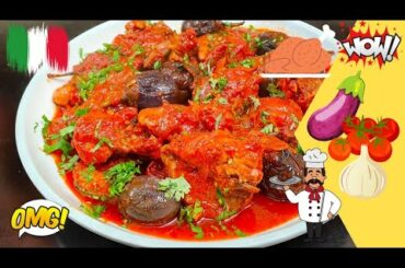 Italian Chicken & Eggplant | Chicken Tomato Stew