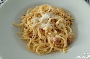 quick & easy to make Italian recipe pasta carbonara,@janecaber