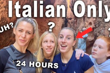 Italian Exchange Student Speaks only Italian for 24 hours