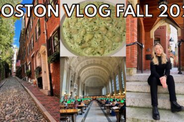 BOSTON VLOG 2021: fall in Boston, exploring the city, good eats, & quick pitstop in Salem