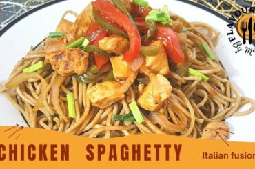 Chicken Spaghetti | Easy Chicken Spaghetti | Italian Chicken Spaghetti By Flavour Feast