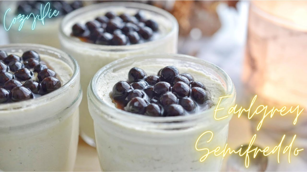 Perfect Italian Dessert | Earlygrey Boba Semifreddo Perfect Italian Dessert | Earlygrey Boba Semifreddo