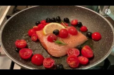 Very Easy & Healthy Salmon Fish Recipe | Pan Salmon Fish Recipe | Pinay Mom in Italy | Juliebabe