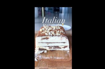 Italian ice cream cake | must watch and try #shorts #food #cake