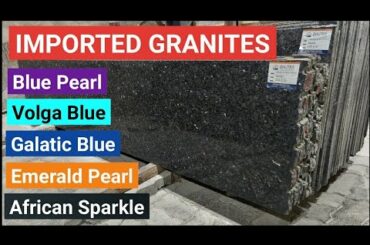 Imported Sparkle Granite, Blue Pearl, Emerald Pearl, Volga Blue Granite, Kitchen CounterTop #granite
