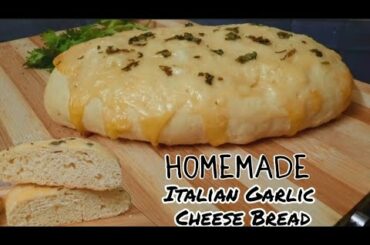 Homemade Italian Garlic Cheese Bread recipe!!! || Fusion Kerala