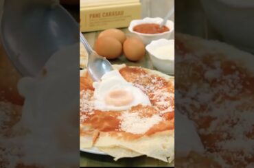 Pane Carasau | Tortilla | Foodporn | carta da musica | sheet music | #shorts #ytshorts #foodzaggy
