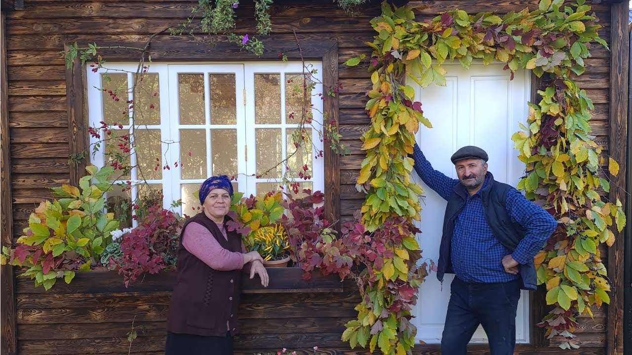We Decorating our Country House with Autumn Leaves and Cooking Braciole with Pasta We Decorating our Country House with Autumn Leaves and Cooking Braciole with Pasta