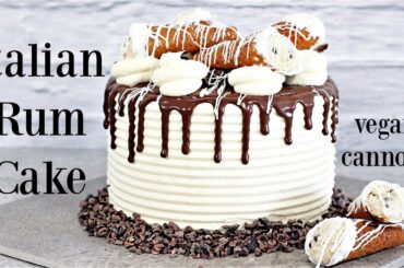 Cannoli Cake! Italian Rum Cake