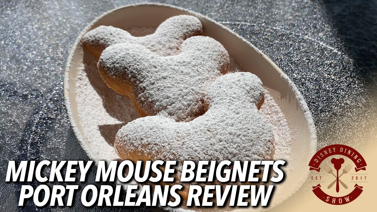 Enjoying Mickey Mouse Beignets at Port Orleans French Quarter Enjoying Mickey Mouse Beignets at Port Orleans French Quarter