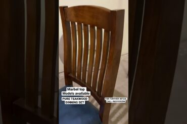 PURE TEAKWOOD DINNING SET WITH ITALIAN MARBEL TOP (DESIGN OPTIONS AVAILABLE) AT WHOLESALE PRICES