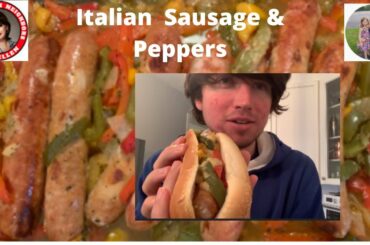 Not a what's for dinner but what's for gameday Italian Sausage & Peppers #gamedayappetizersiangood