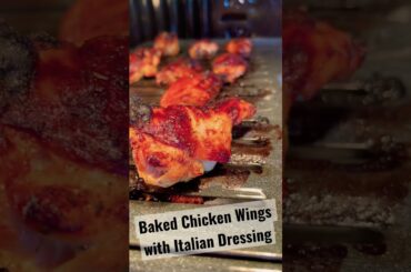 Baked Chicken Wings with Italian Dressing Recipe | Lerrie’s Kitchen #shorts