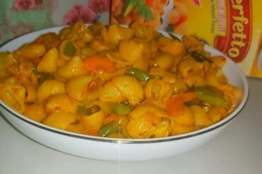 Spicy Masala Pasta Recipe/ Macaroni Recipe without Sauce/ Italian Style Pasta Recipe