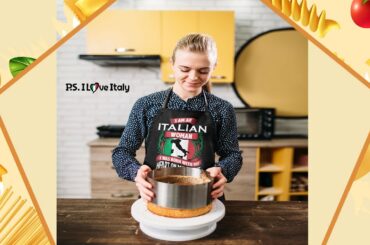 Italian Woman Apron - Cooking for Italians & Italians in Heart