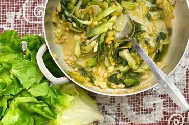 Sauteed Escarole and Cannellini Beans   Rossella's Cooking With Nonna