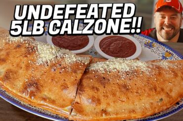 Milano's Undefeated 5lb "Godfather" Italian Calzone Challenge!!