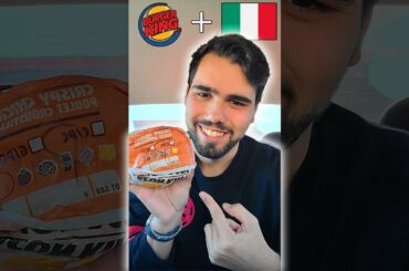 Eating REAL Italian Food from Burger King #SHORTS