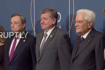 Italy: World leaders gather for dinner at presidential palace in Rome