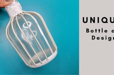 Unique and beautiful bottle art/Wine bottle craft/altered bottle/Art and craft/CreativeCat