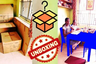 Diwali Surprise - Unboxing Italian Marble Dining Table | Happy Moments Vlog by Varshini & Sahasra Ft