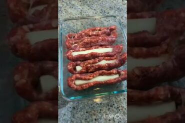 (Italian Stuffed Sausage) Keto meal Recipe- #lowcarb #shorts #ketorecipes