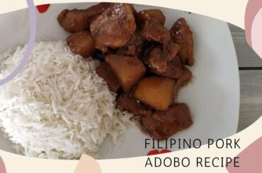 Filipino Pork Adobo Recipe with Potatoes (filipino Adobo di maiale ricetta)