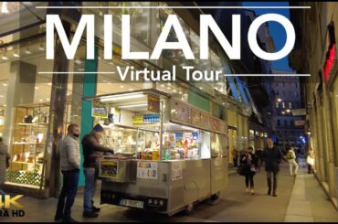 Walking in Milan | from Via Torino to Via Andrea Solari - Street - Italian Food Tour - (4K-25fps)