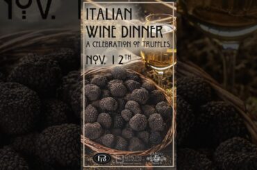 Urbani Truffles will be joining us on November 12th at our Italian Wine Dinner!