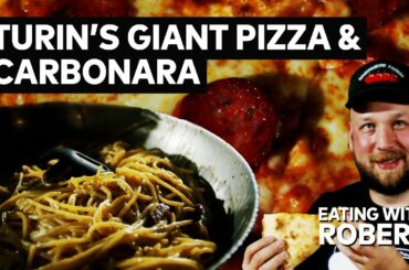 The Best Food in Turin, Italy is a Gigantic Pizza at Manhattan Pub