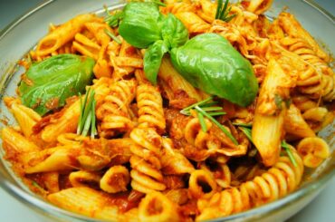 Quick Pasta recipe | Easy pasta recipe | Italian pasta recipe | Italian recipes | ASMR | Red Pasta