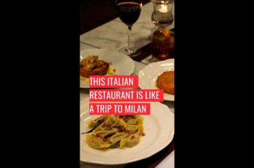 Eating At Trattoria Milano Is Like A Trip To Milan & Here’s A First Look #shorts
